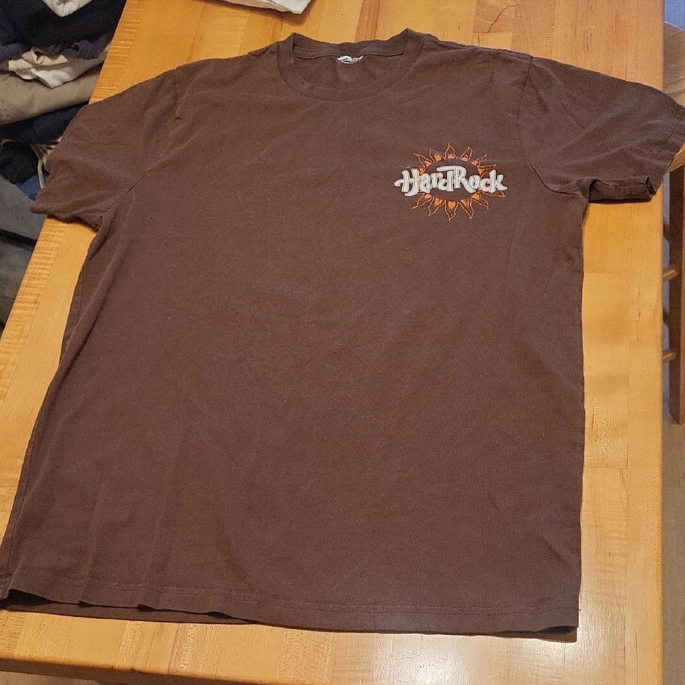 Hard Rock Vintage Brown Short Sleeve Shirt